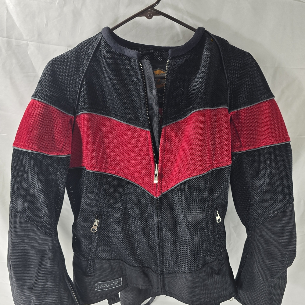 Women's Black and Red Jacket
